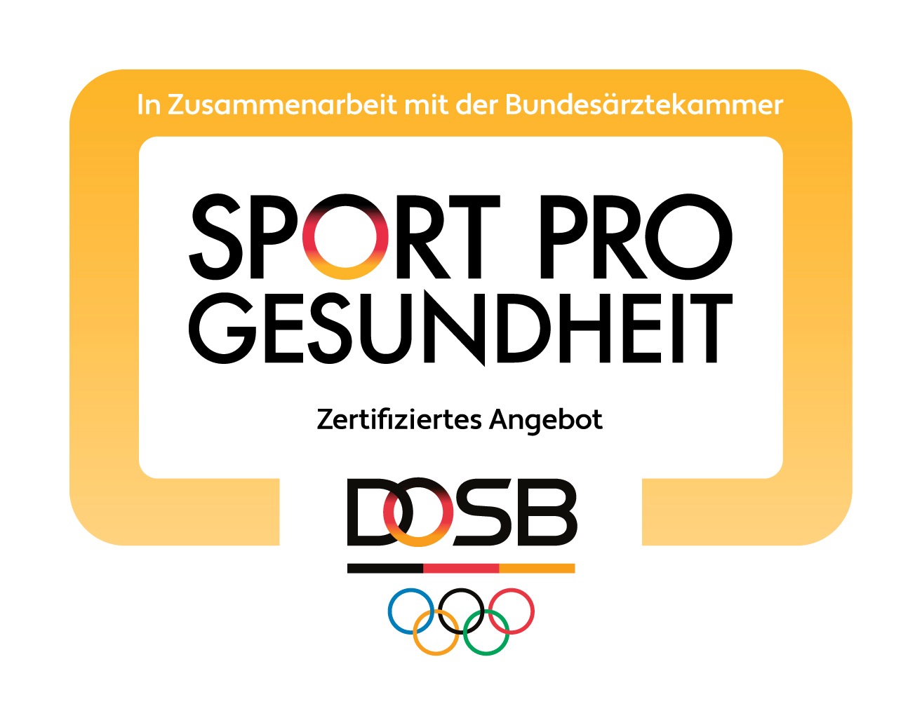 Siegel des Deutschen Olympischen Sportbundes: Sport Pro Gesundheit